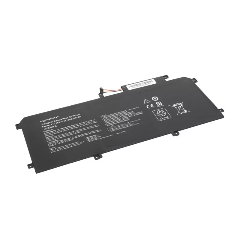 MOVANO Akku C31N1411 für Asus Zenbook UX305 U305F U305FA UX305CA UX305FA - 3610 mAh (42 Wh)
