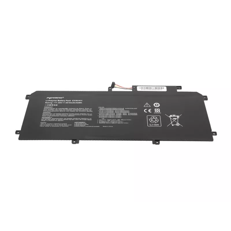 MOVANO Akku C31N1411 für Asus Zenbook UX305 U305F U305FA UX305CA UX305FA - 3610 mAh (42 Wh)