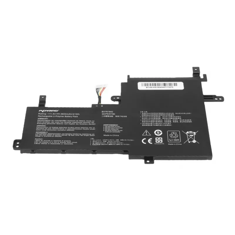 MITSU Akku B31N1842 für Asus Vivobook K513E M513I S513E V531FA X531F - 3600 mAh (41 Wh)