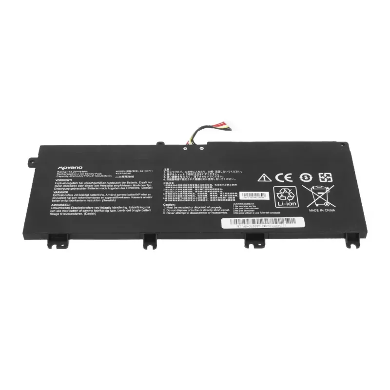 MOVANO Akku B41N1711 für Asus ROG Strix GL703VD GL503VM GL503VD FX503VM - 4240 mAh (64 Wh)