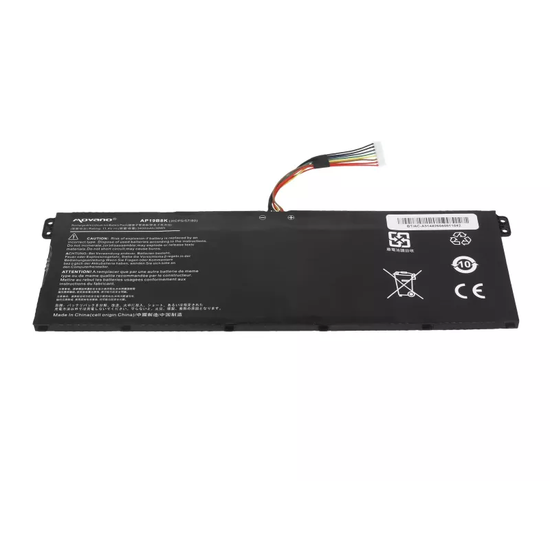 MOVANO Akku AP19B8K für Acer Aspire 3 A314-22 A315-56 A315-57 A315-58 A317 - 3400 mAh (39 Wh)