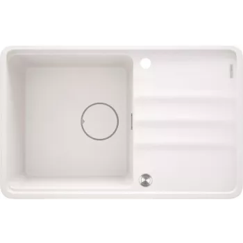 DEANTE 1-Becken Granitspüle mit Abtropffläche - Graphit, 780x490mm, Einbau von oben