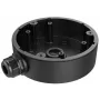 Hikvision DS-1280ZJ-PT6-Y Anschlussdosen-Montagehalterung, Schwarz, Aluminiumlegierung, wetterfest, Innen-/Außenbereich