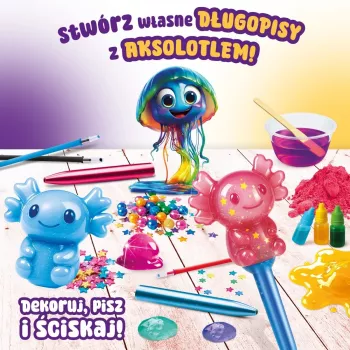 LISCIANI Slumi Squishy Pens - Sortiment neuartiger Kugelschreiber mit Stressabbau-Aufsatz, schwarze Tinte, 0,7 mm mittlere Spitze, Packung mit 1 Stück