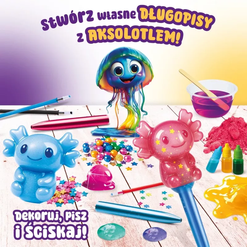LISCIANI Slumi Squishy Pens - Sortiment neuartiger Kugelschreiber mit Stressabbau-Aufsatz, schwarze Tinte, 0,7 mm mittlere Spitze, Packung mit 1 Stück