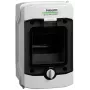 NOARK PHS 4T Aufputz-Verteilergehäuse IP65, 1x4 Module, Grau mit transparenter Tür