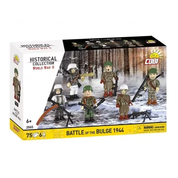 COBI Small Army Battle of the Bulge 1944 Bausteine-Set, 75 Teile, 1 US-Soldatenfigur