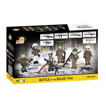 COBI Small Army Battle of the Bulge 1944 Bausteine-Set, 75 Teile, 1 US-Soldatenfigur