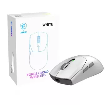 MSI Forge GM340 Kabellose Gaming-Maus Weiß