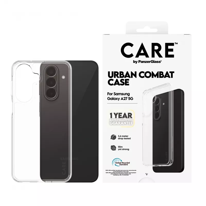 PanzerGlass CARE by Urban Combat Hülle für Samsung Galaxy A27 5G - Transparent