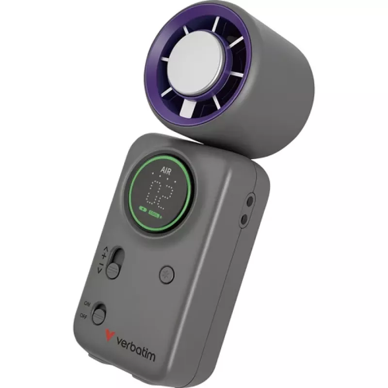 Verbatim Cool'n'Go Ice Touch Mini Handventilator (Violett/Grau)