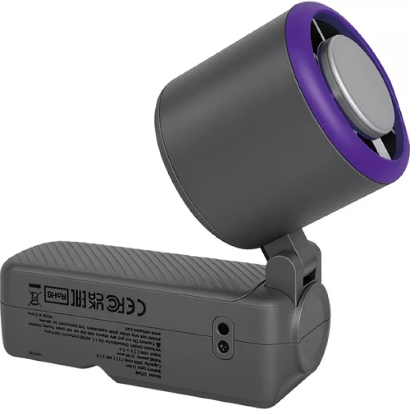 Verbatim Cool'n' Go Ice Touch Pro Handheld Fan Grau/Lila