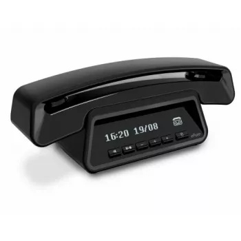 Alcatel ePure Premium DECT schnurloses Telefon mit Anrufbeantworter, Schwarz