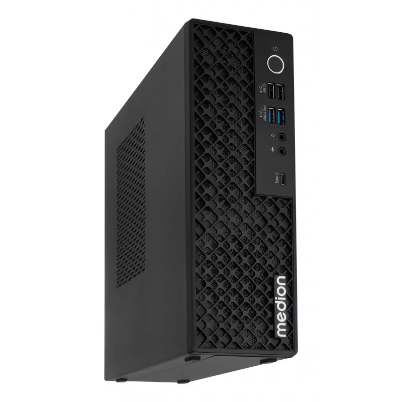 Medion 10026214 PICOWORX T80III MD340101 Mini-PC, Intel Processor N100, 16GB RAM, 512GB SSD, Windows 11 Pro, Wi-Fi 6, Schwarz