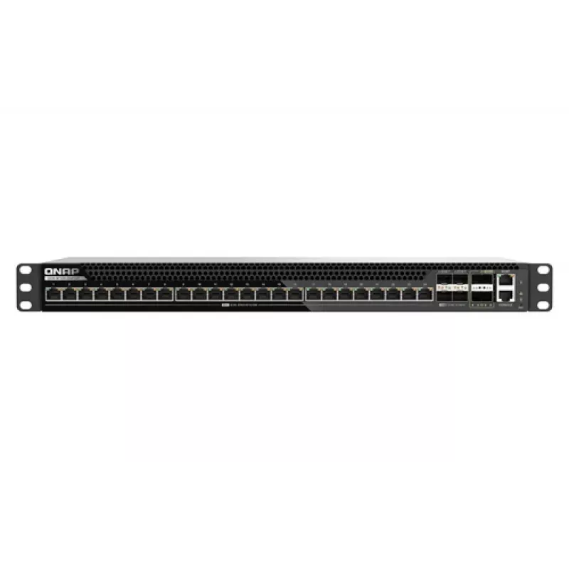QNAP QSW-M7230-2X4F24T 30-Port Multi-Gigabit Managed Switch mit 2x100GbE QSFP28, 4x25GbE SFP28, 24x10GbE RJ45, Layer 3 Lite