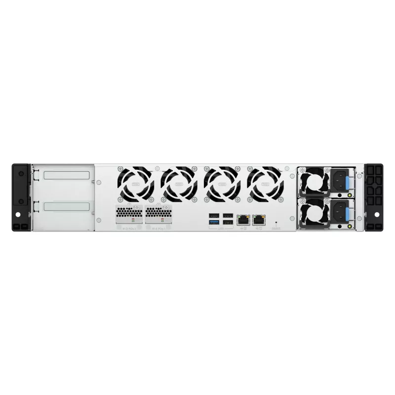 QNAP TS-H1065EU-RP 10-Bay Rackmount-NAS mit Intel Xeon D-1622, 16GB RAM, 2.5GbE, redundantes Netzteil