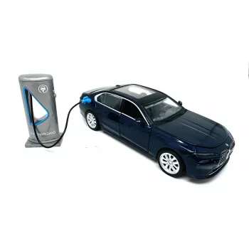 PULIO Auto MSZ 1/32 BMW i7 Licht- und Sound-Druckgussmodellauto