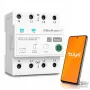Qoltec Dreiphasen-63A-Smart-WLAN-Leistungsschalter 4P (3P+N) DIN-Schiene | Timer | Tuya | Smart Life | Amazon Alexa
