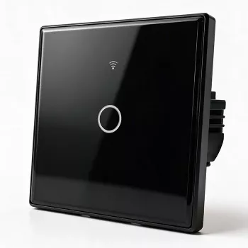 Qoltec Smart Touch Lichtschalter 1-fach Wi-Fi Timer Tuya Weiß