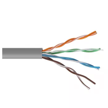 MACLEAN MCTV-579 Cat 5e UTP CCA Netzwerkkabel 100m Grau