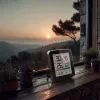 GREENBLUE GB169 B Funk-Wetterstation mit Farbdisplay und Außensensor