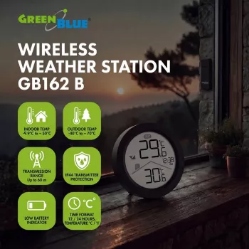 GREENBLUE Funk-Wetterstation GB162 B