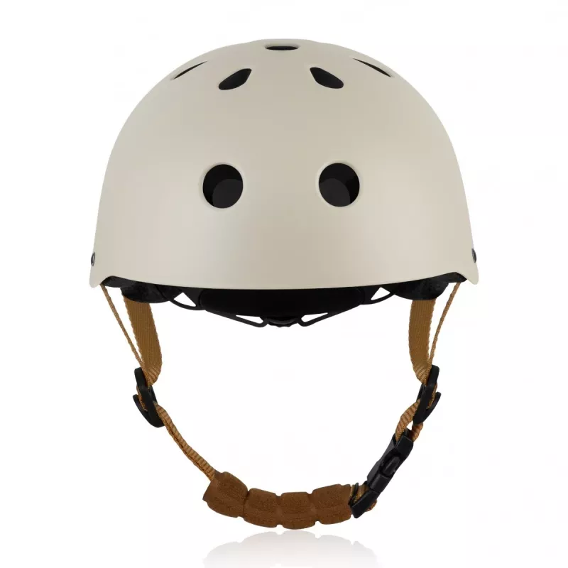 Lionelo LO-HELMET Beige Sand Fahrradhelm – In-Mold PC-Schale, 24 Belüftungsöffnungen, Headlock-Dial, CE EN 1078, Größe L 58-61 cm