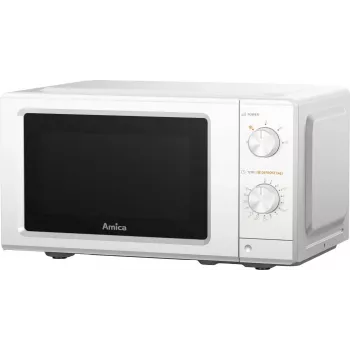 AMICA MMF20M3W Solo-Mikrowelle, 20 l, 700 W, Weiß