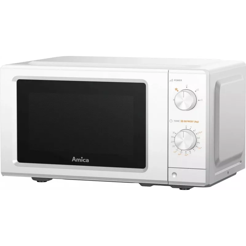 AMICA MMF20M3W Solo-Mikrowelle, 20 l, 700 W, Weiß