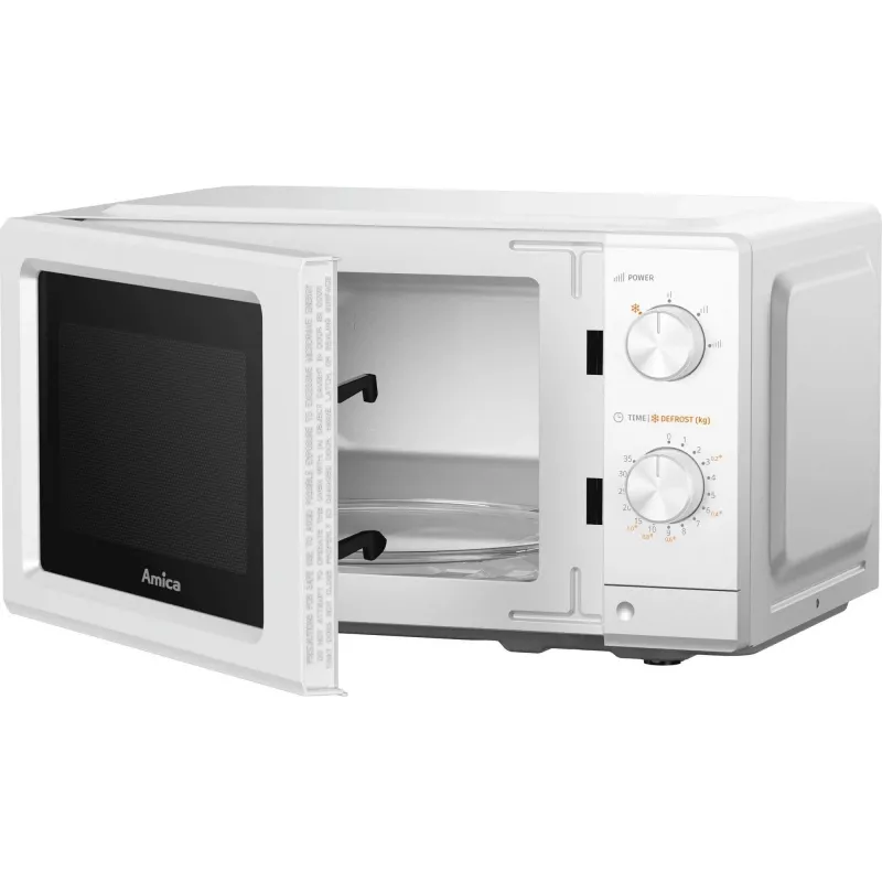 AMICA MMF20M3W Solo-Mikrowelle, 20 l, 700 W, Weiß