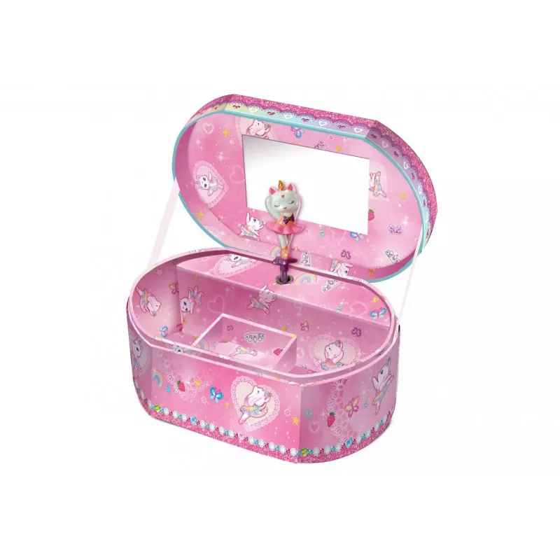 PULIO Ovale Spieldose - Ballerina-Katze Pecoware