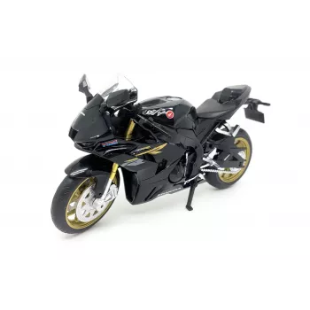 PULIO Motorrad MSZ 1/12 Honda CBR1000RR-R Fireblade SP Schwarz Die-Cast-Modell