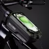 WILDMAN GX200 Fahrrad-Rahmentasche mit Handyhalter, Grün