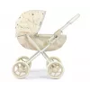 MILLY MALLY Puppenwagen Dori NATURE - Naturholz, klassisches skandinavisches Design, für Puppen bis 45 cm, ab 12 Monaten