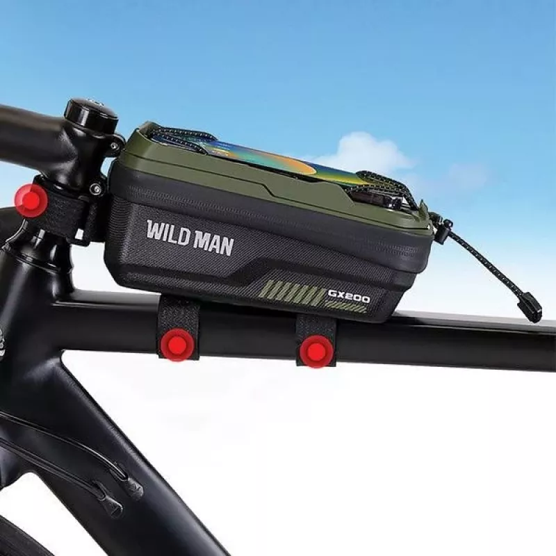 WILDMAN GX200 Desert Fahrradrahmentasche mit Handyhalterung