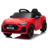 LEAN CARS Audi A5L HL788 Rot 12V Elektro-Kinderauto mit elternferngesteuerter Fernbedienung, EVA-Rädern, LED-Leuchten, Musikpanel, Sicherheitsgurt, Öko-Leder-Sitz, für Kinder von 3-6 Jahren