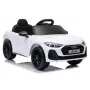 LEAN CARS Audi A5L HL788 12V Kinder-Elektroauto mit Fernbedienung, Weiß