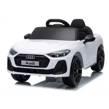LEAN CARS Audi A5L HL788 12V Kinder-Elektroauto mit Fernbedienung, Weiß