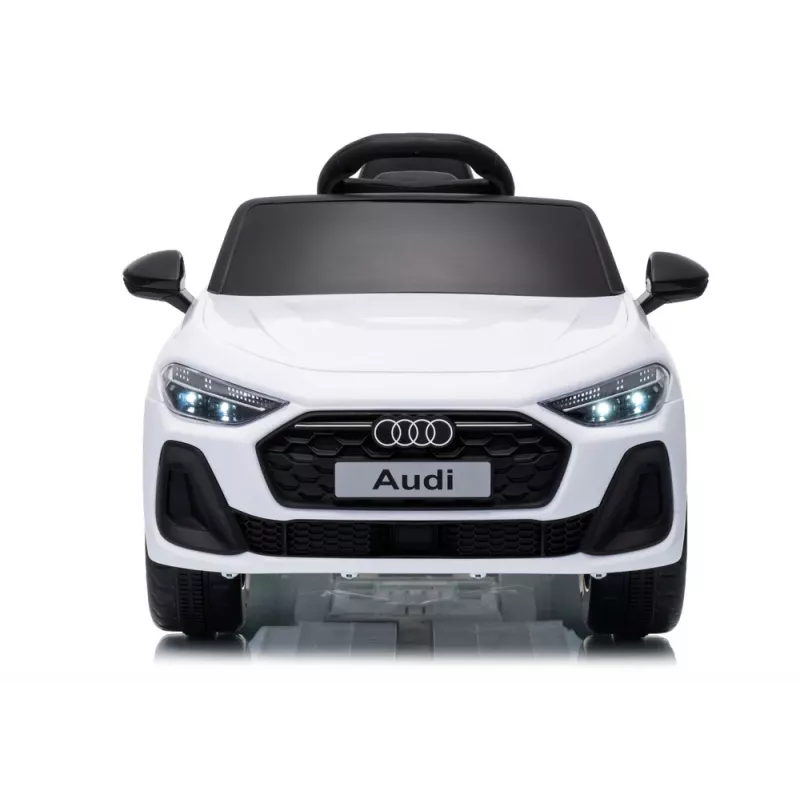 LEAN CARS Audi A5L HL788 12V Kinder-Elektroauto mit Fernbedienung, Weiß