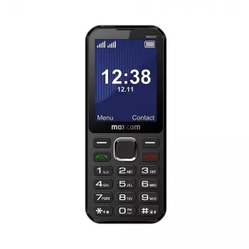 MAXCOM MM282 4G Dual-SIM-Feature-Phone mit 2,8-Zoll-Display, KaiOS, 1400-mAh-Akku, USB-C, Bluetooth 5.1, Wi-Fi-Hotspot, 2-MP-Kamera, FM-Radio, Schwarz