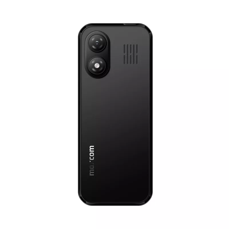 MAXCOM MM282 4G Dual-SIM-Feature-Phone mit 2,8-Zoll-Display, KaiOS, 1400-mAh-Akku, USB-C, Bluetooth 5.1, Wi-Fi-Hotspot, 2-MP-Kamera, FM-Radio, Schwarz