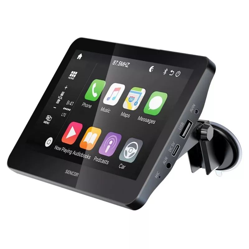 SENCOR SCT M760BWT 7 inch kabelloser CarPlay Android Auto 2-DIN Multimedia-Empfänger mit Rückfahrkamera-Eingang