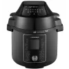 CONCEPT CK8000 Multikocher mit Heißluftfritteusen-Funktion, 6L Topf, 3,5L Korb, 1500W, 10 Programme, Schwarz/Silber