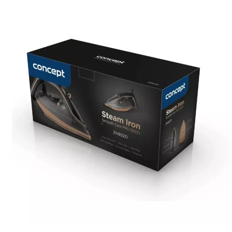 CONCEPT Dampfbügeleisen 3500W ZN9220 Keramiksohle 380ml