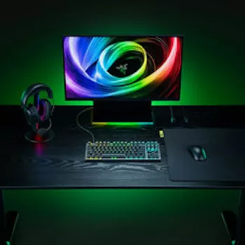 Razer Huntsman V3 Tenkeyless 8KHz Gaming-Tastatur - Deutsches Layout (QWERTZ), Razer Analog Optical Switches Gen-2, Chroma RGB, Schwarz