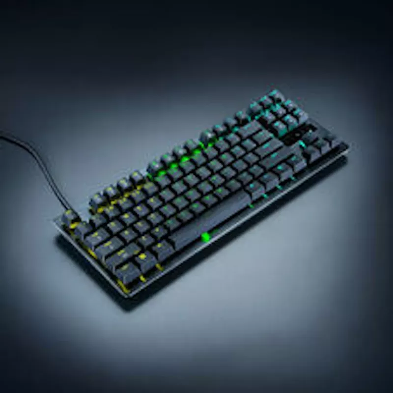 Razer Huntsman V3 Tenkeyless 8KHz Gaming-Tastatur - Deutsches Layout (QWERTZ), Razer Analog Optical Switches Gen-2, Chroma RGB, Schwarz