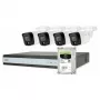 ABUS Security-Center TVVR33843T Komplettset mit 4 analogen Mini-Tube-Kameras und Rekorder