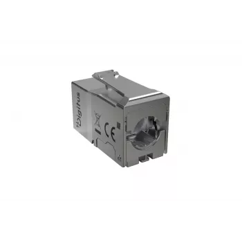 DIGITUS Keystone-Modul Cat. 6A, geschirmt, werkzeuglos, RJ45, silber
