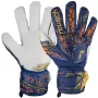 Reusch Attrakt Grip Torwarthandschuhe Tiefblau/Weiß/Leuchtendes Orange Größe 11