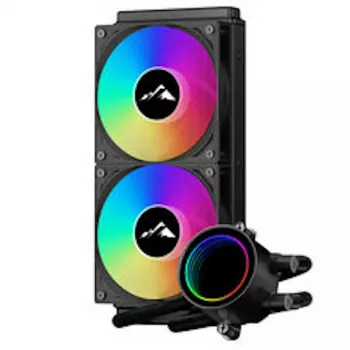 EKL AlpineFlow 240 ARGB AIO Flüssigkeits-CPU-Kühler - Schwarz